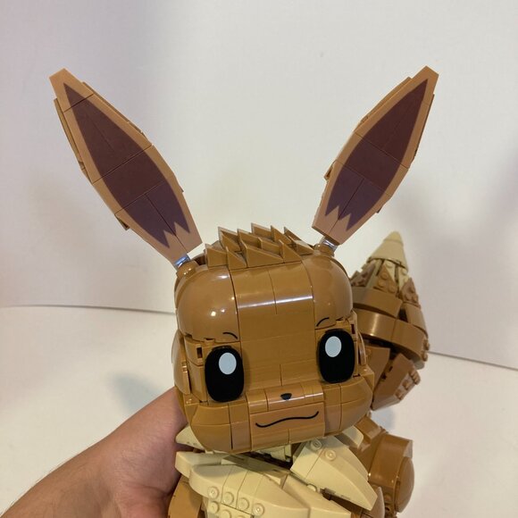 Pokemon Mega Construx Jumbo Eevee Figure HDL84 Complete Set - Picture 2 of 9